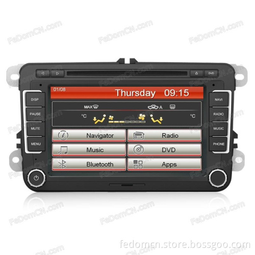 7 Inch in Dash Car Multimedia DVD Player GPS Navigation Auto Audio Stereo System Video Radio for Vw Tiguan/ Passat/ Golf 6/ Jetta (I7037V1)